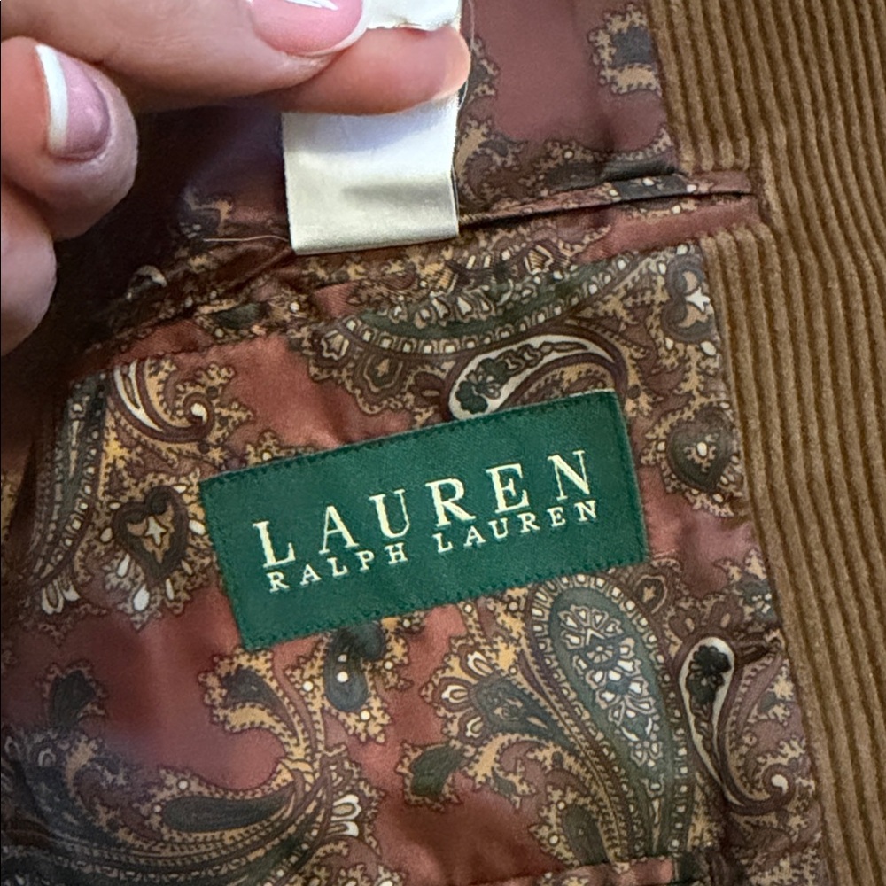 Lauren Ralph Lauren Tan Corduroy Blazer - Picture 3 of 15